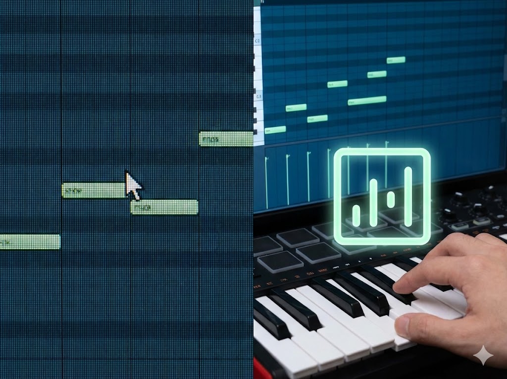 MIDI機能とステップ入力の差