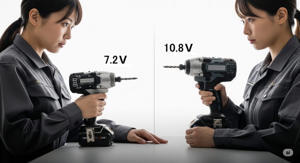 8000円以下のインパクトドライバーで、何Vがいいですか?