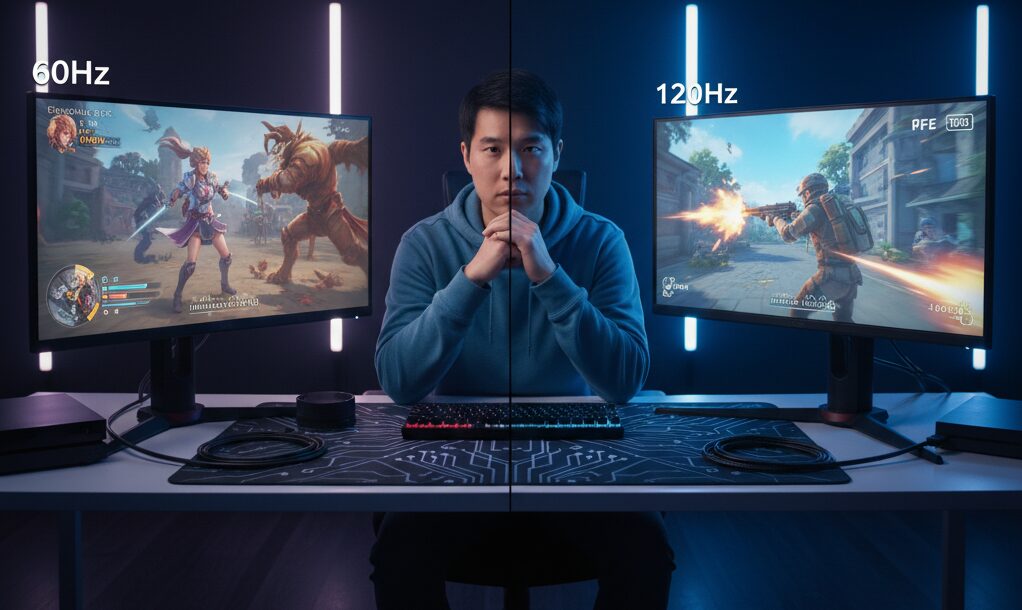 リフレッシュレートは60と120ではどちらがよいですか?