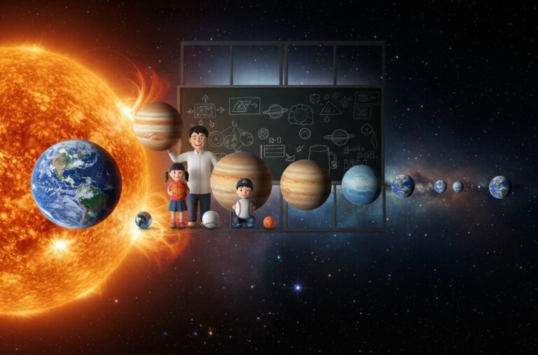 惑星の大きさ比較はボールで!太陽系のサイズ感を掴む