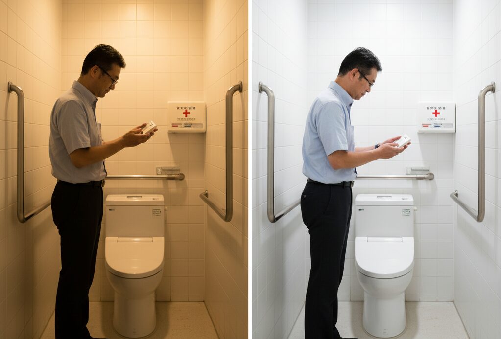 基準は?病院のトイレ照度