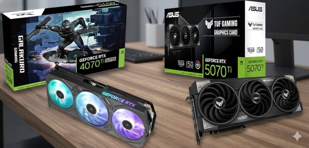 4070ti superと5070tiの比較：新旧モデルの性能差と選び方を徹底解説