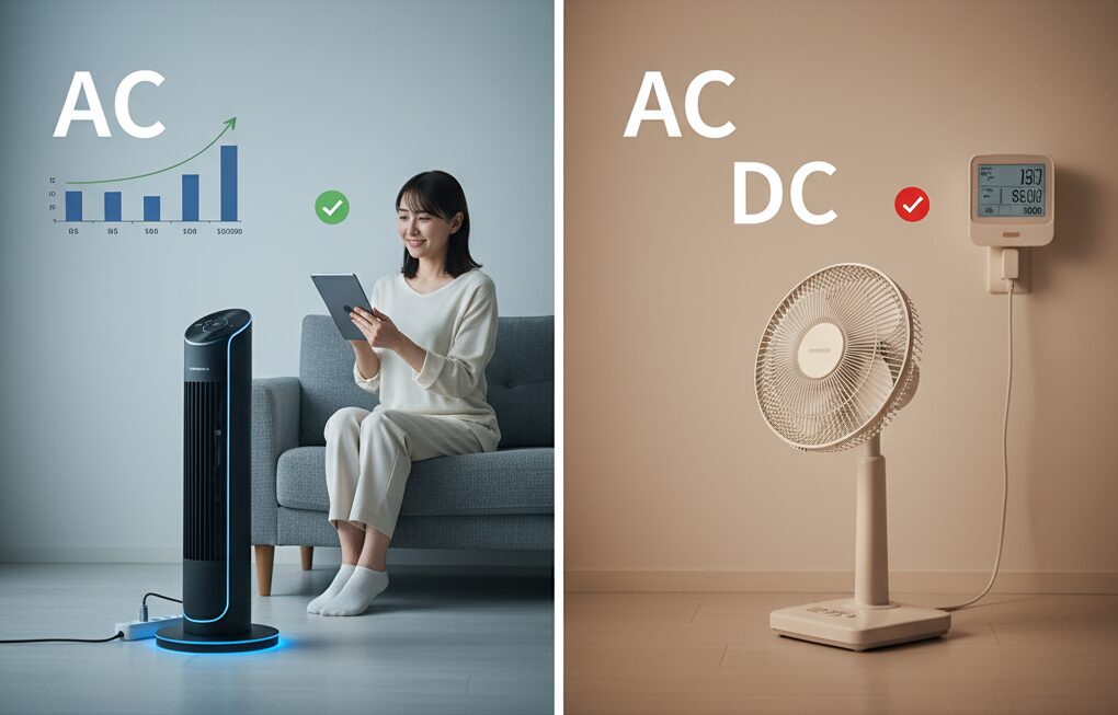 acとdcで電気代は違う?