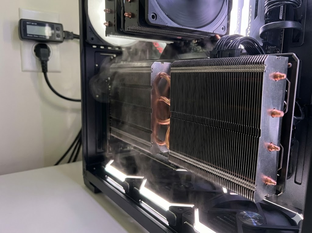 実際の消費電力と熱設計の検証